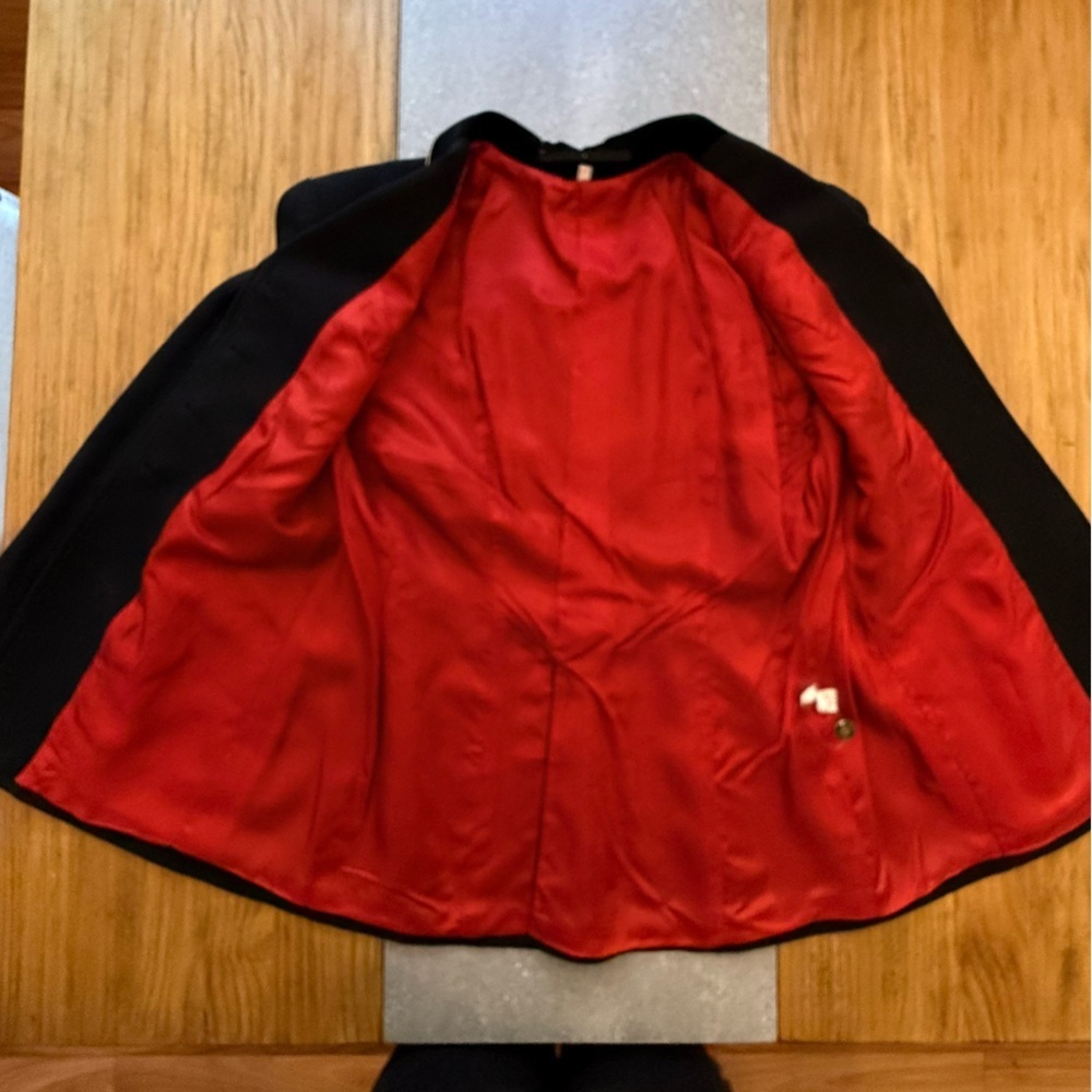 Vintage Golden Dress Black Equestrian Show Jacket Made in Germany Size 14 - Picture 14 of 16